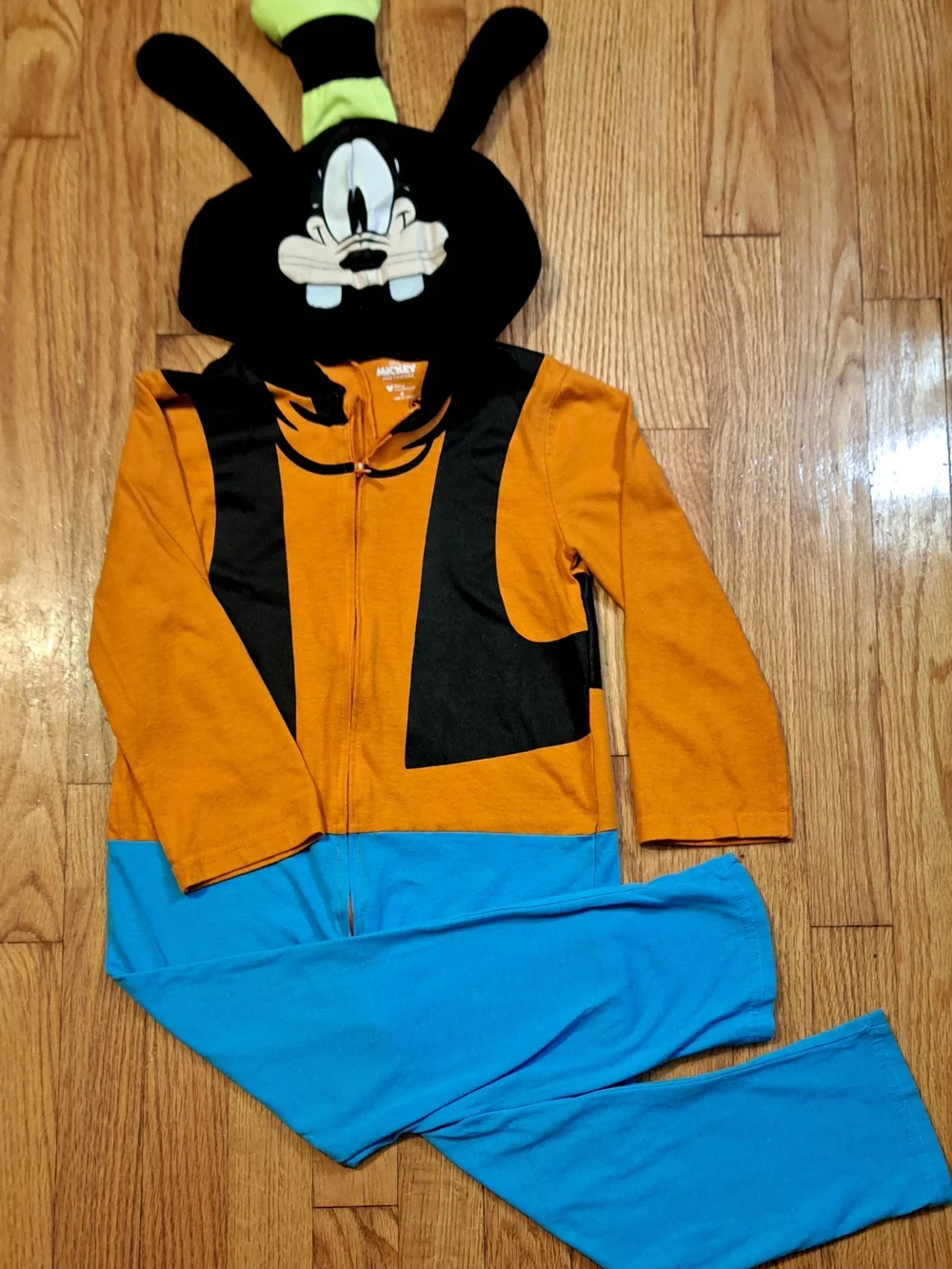 Disney Goofy Hooded Kids Coverall Onesie Cosplay Costume Zip Up Unisex 6